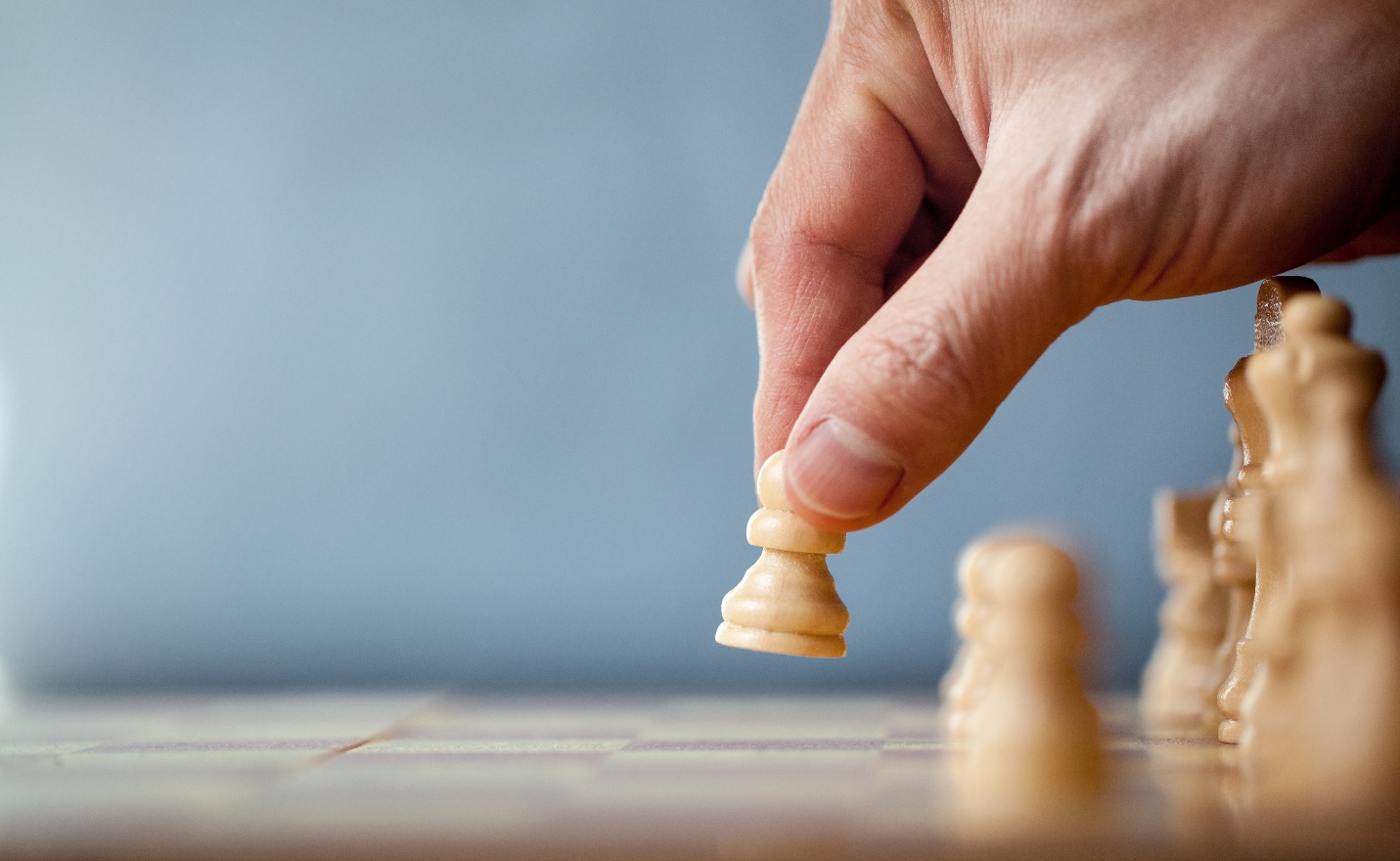 Person playing chess